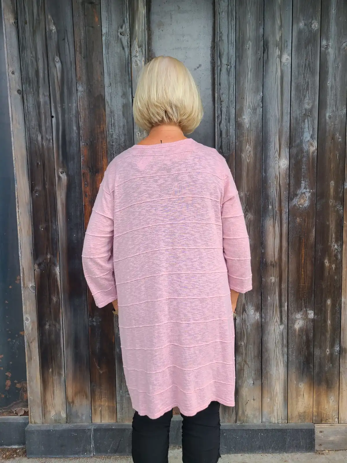 5686 Pink Knit Cardigan