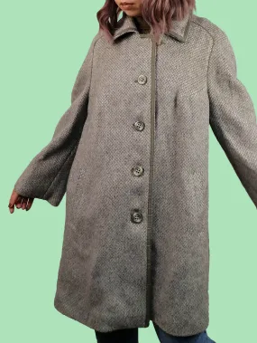 80's West Germany Pure New Wool Coat - size M-L