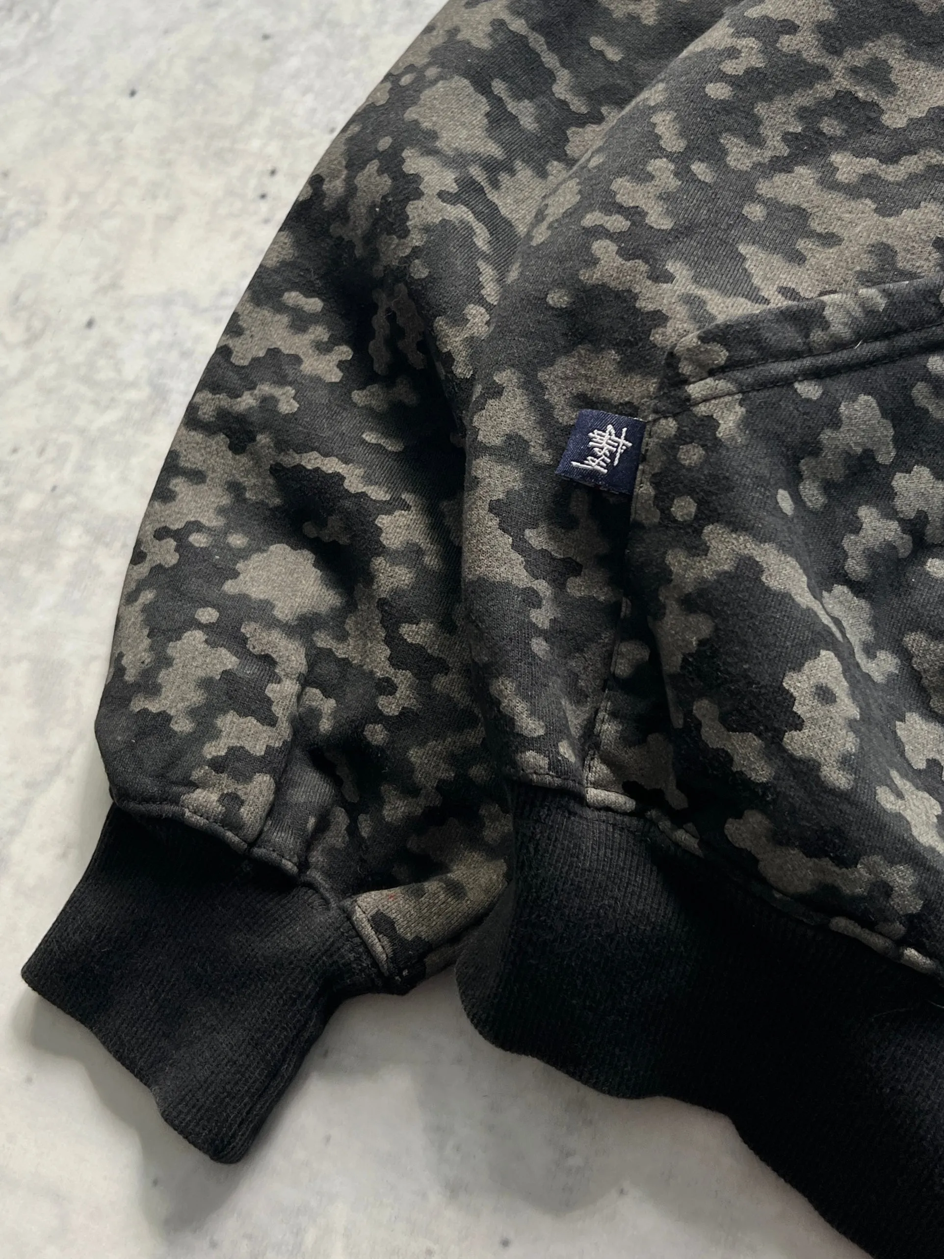 90's Stussy Digi Camo Heavyweight Hoodie (XL)