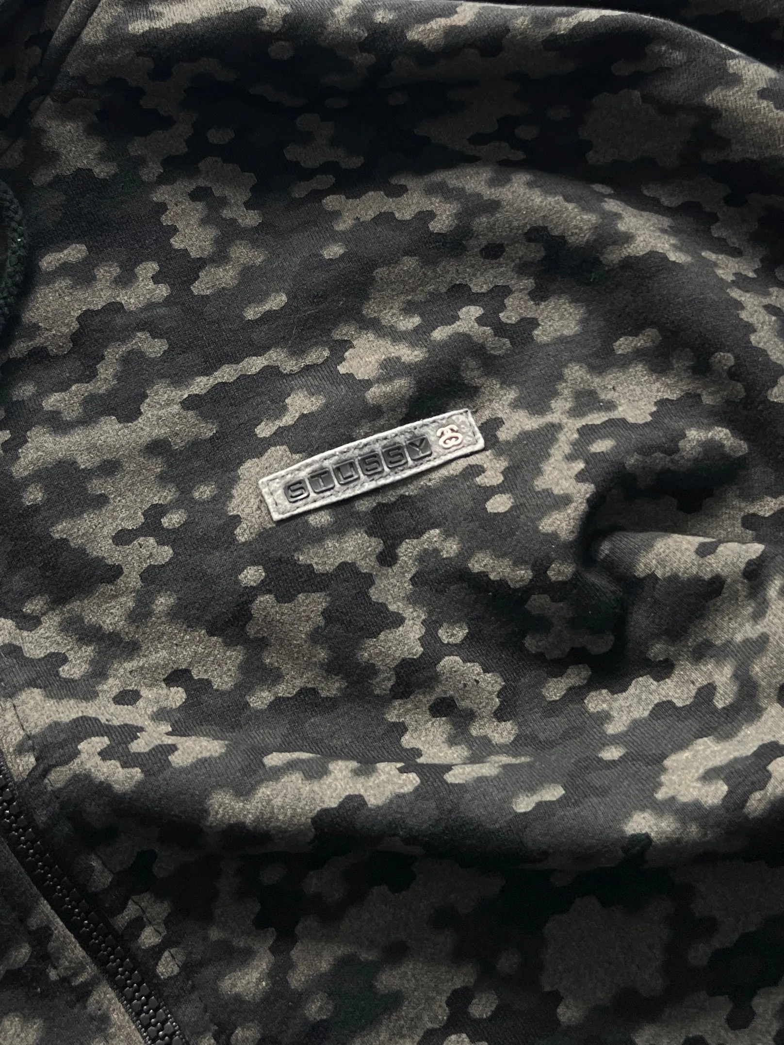 90's Stussy Digi Camo Heavyweight Hoodie (XL)