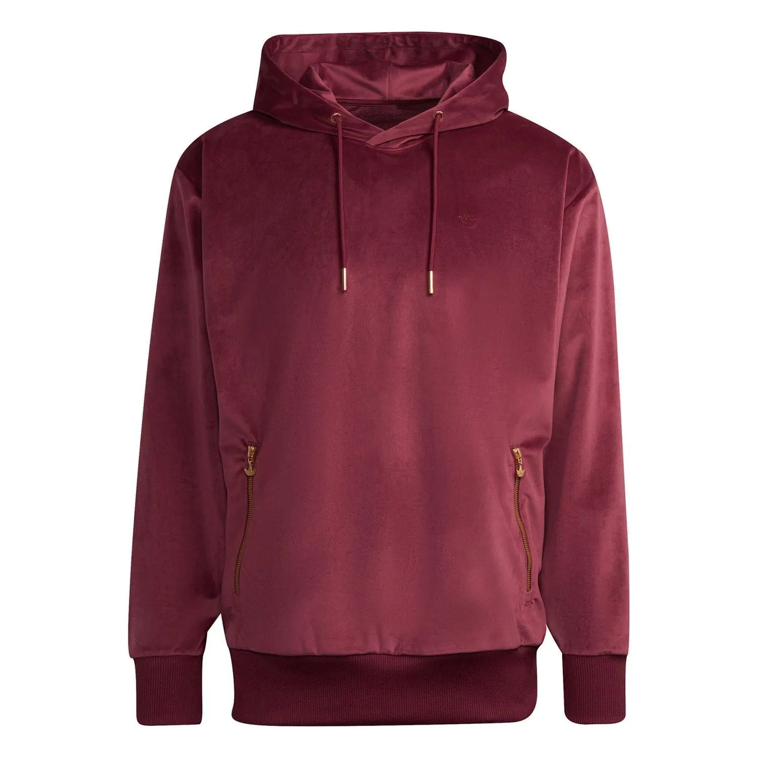 adidas Originals Adicolor Velour Hoodie - Burgundy