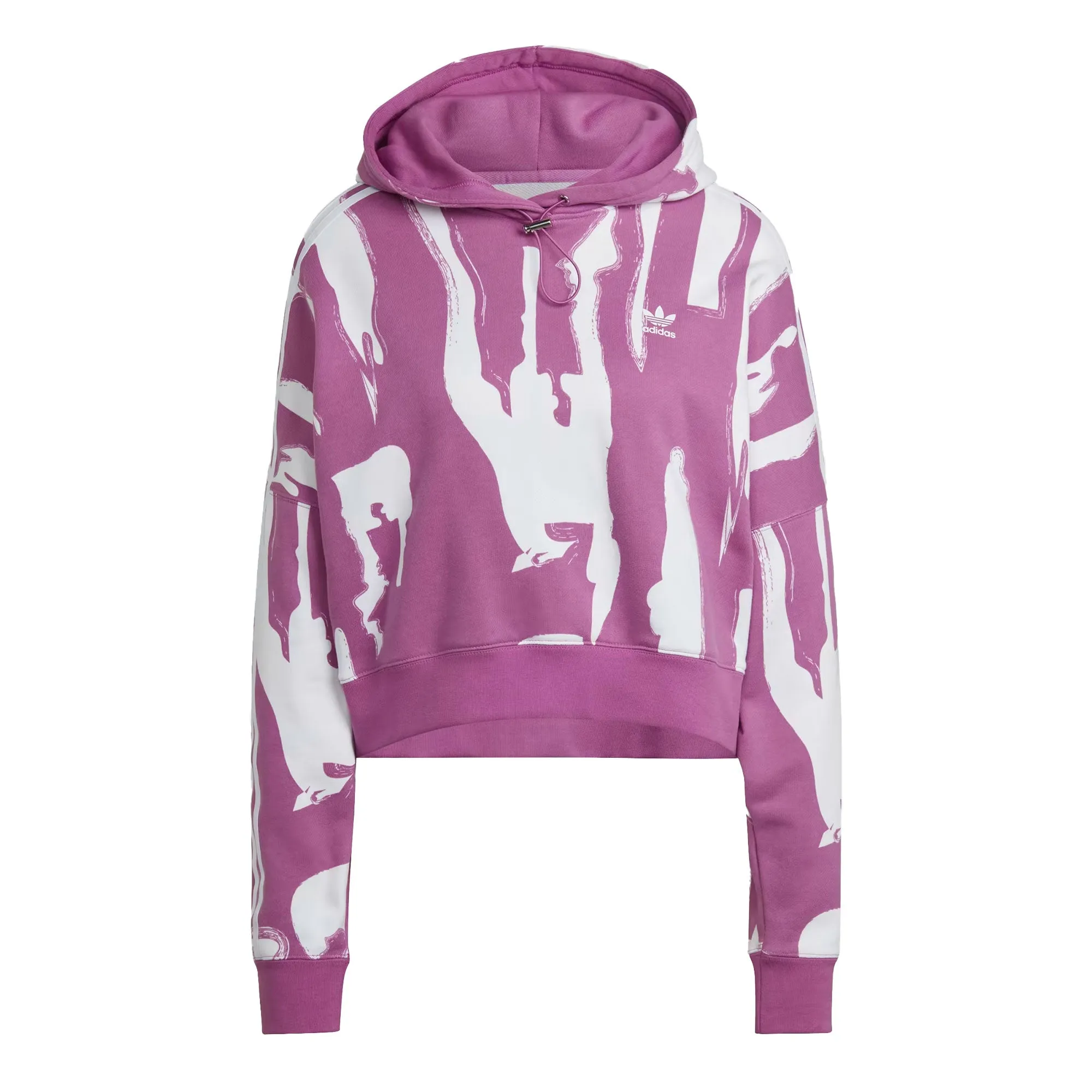 adidas Women's X Thebe Magugu Drawcord Hoodie Semi Pulse Lilac/White