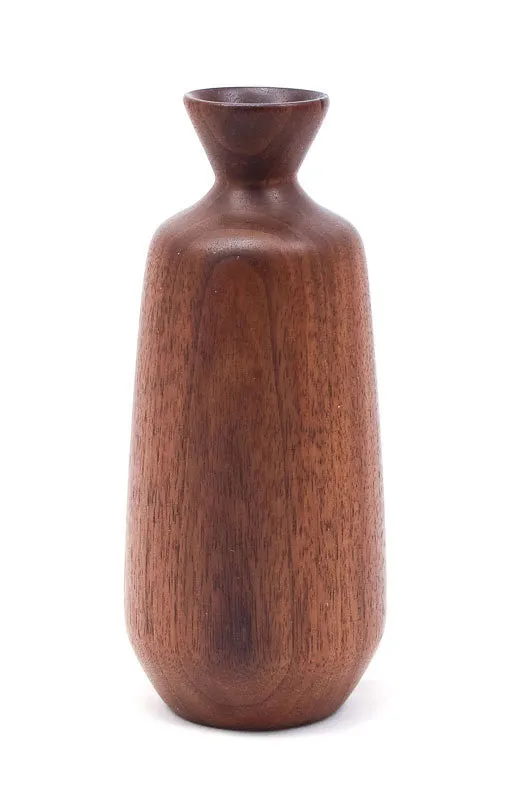 Black Walnut Fluted Vase