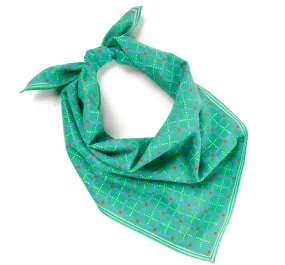 Block Shop: Squiggle Plaid Bandana | Green