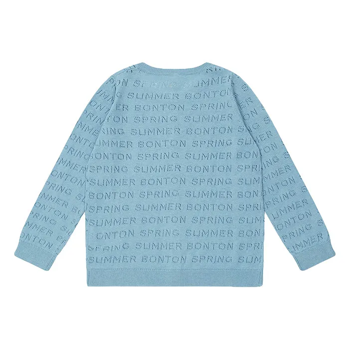 Bonton Child Mirette Cardigan Myosotis Blue