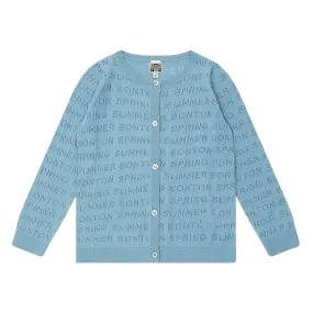 Bonton Child Mirette Cardigan Myosotis Blue