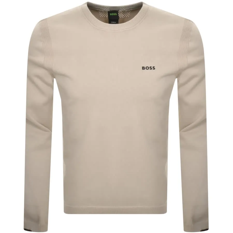 BOSS Ever X Knit Jumper Beige