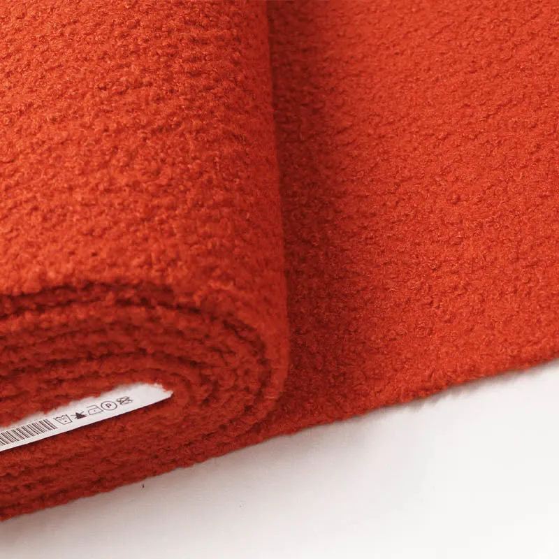 Boucle Coating Fabric - Orange