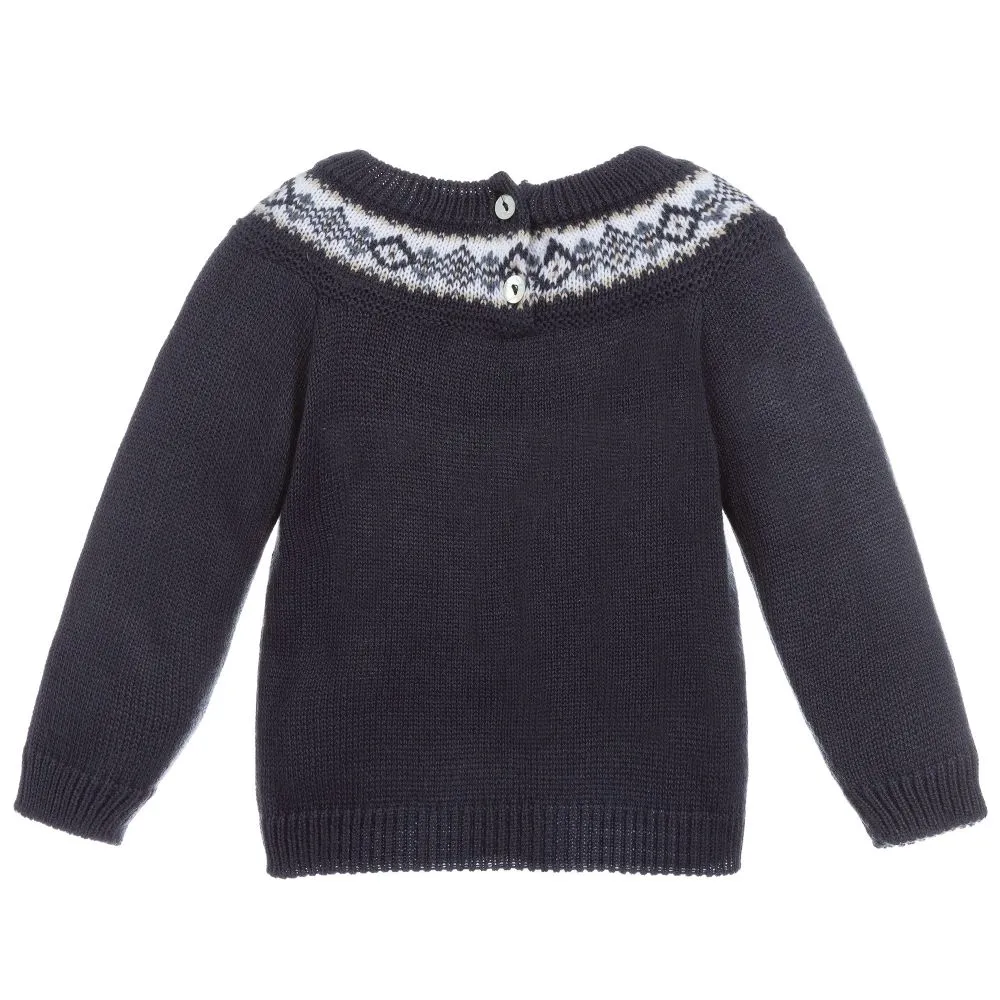 Boys Blue Knitted Sweater