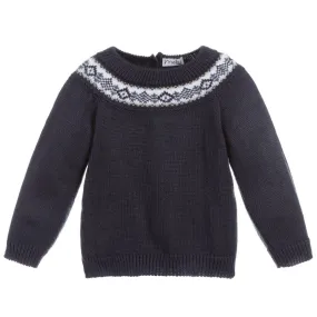 Boys Blue Knitted Sweater