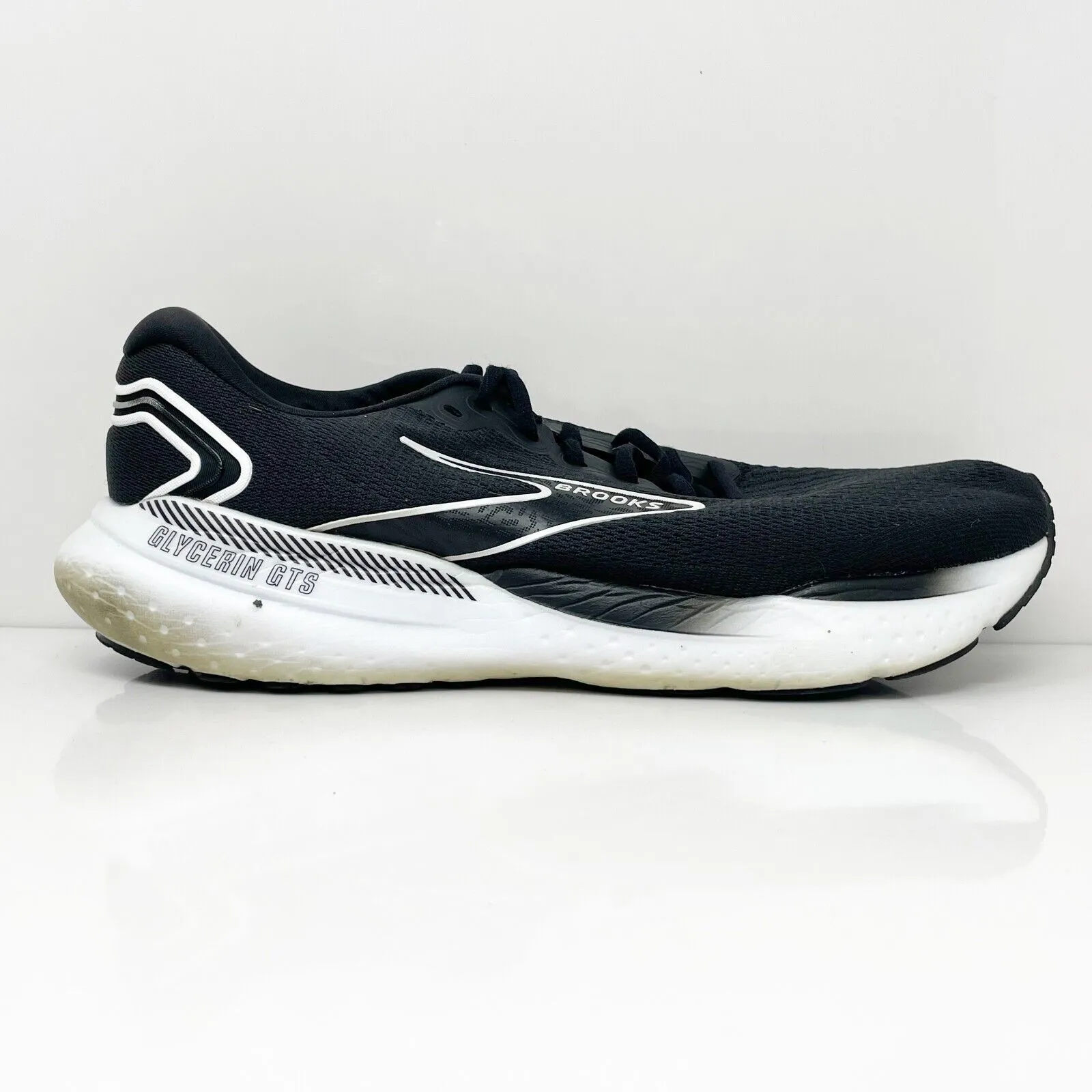 Brooks Mens Glycerin GTS 21 1104201D090 Black Running Shoes Sneakers Size 11 D