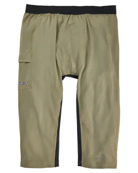 Burton Men's Midweight X Base Layer Three-Quarter Boot Pants - Forest Moss | Shop Long Johns at Trojan Wake Ski Snow & S