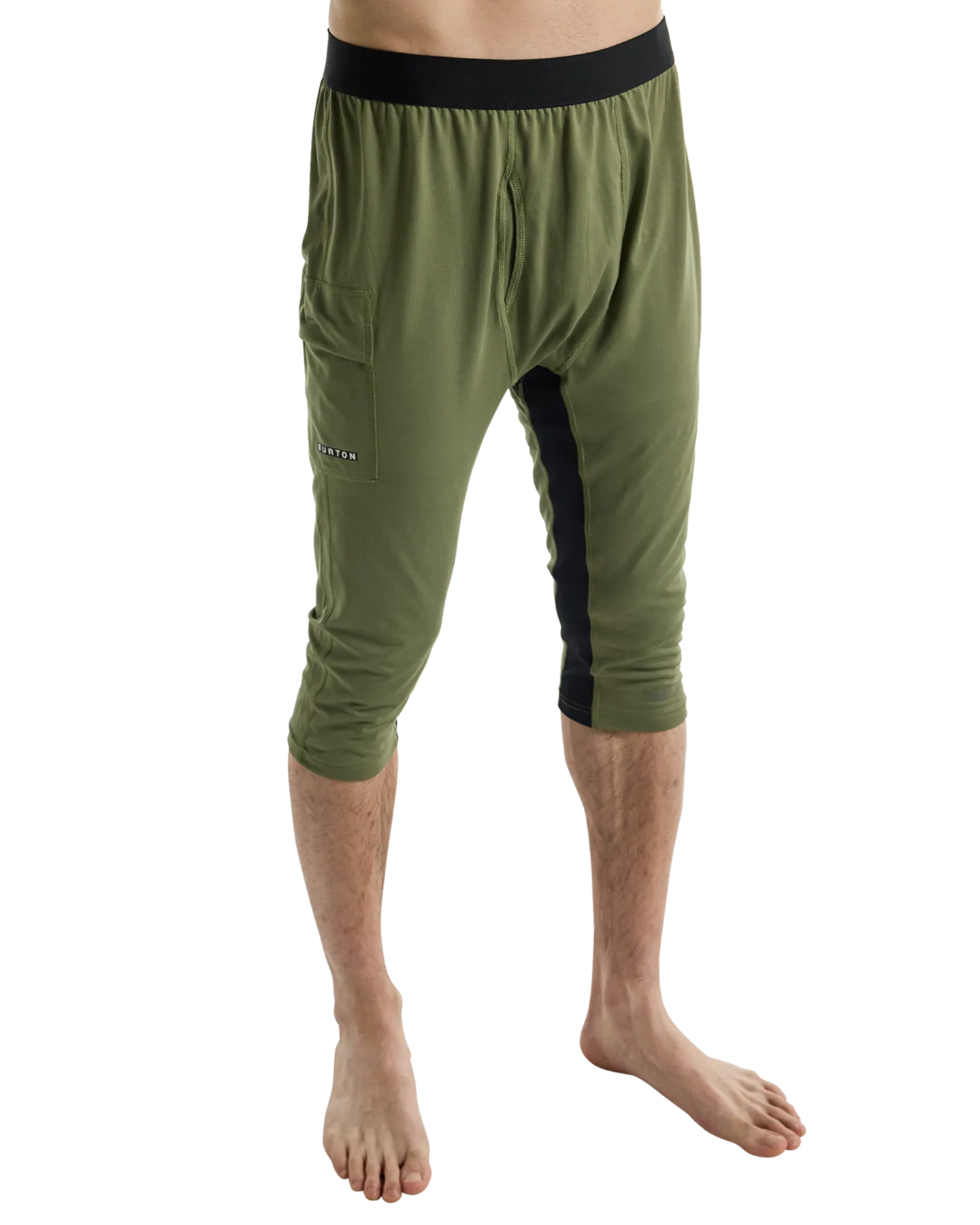 Burton Men's Midweight X Base Layer Three-Quarter Boot Pants - Forest Moss | Shop Long Johns at Trojan Wake Ski Snow & S