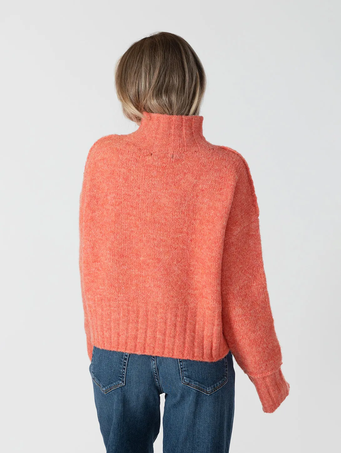 Calli Mockneck - Coral Marl