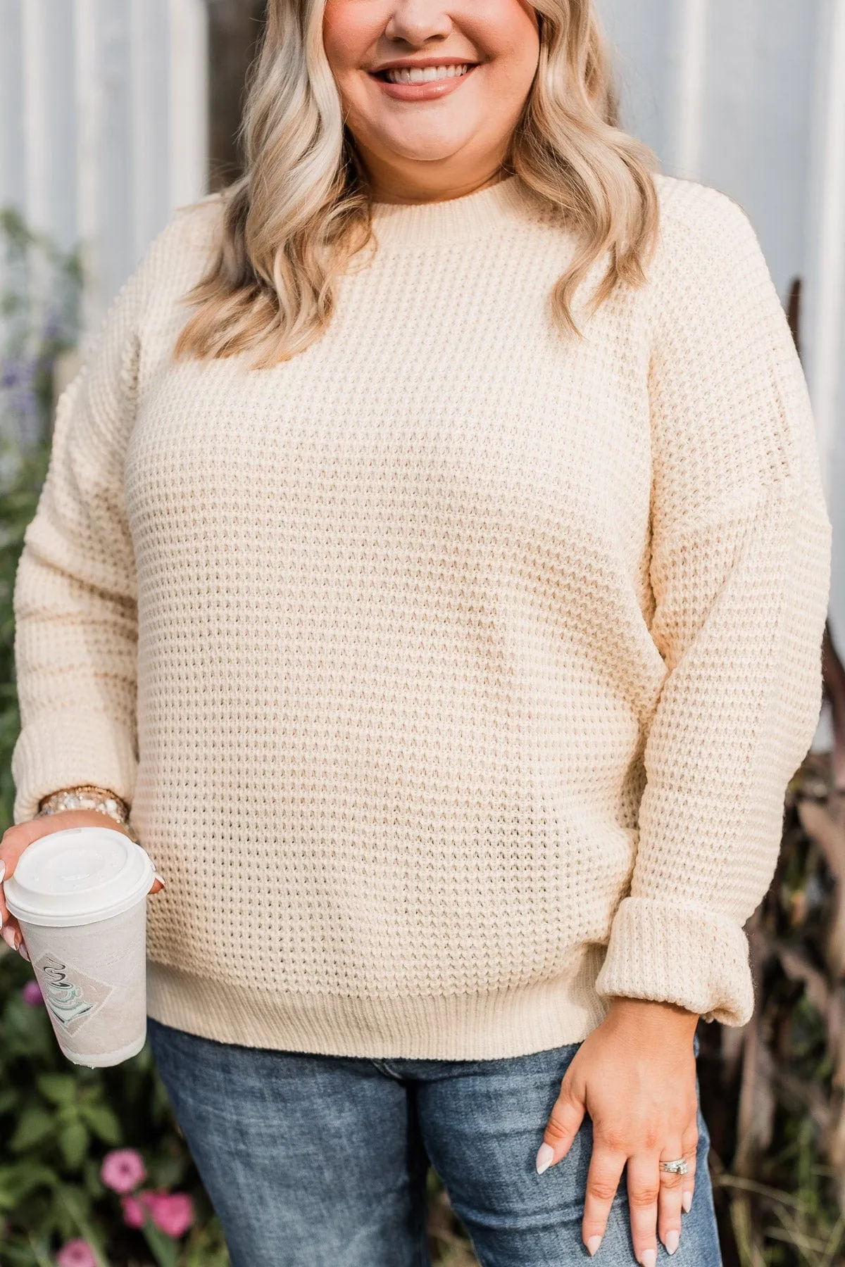 Captivating In Color Knit Sweater- Ivory