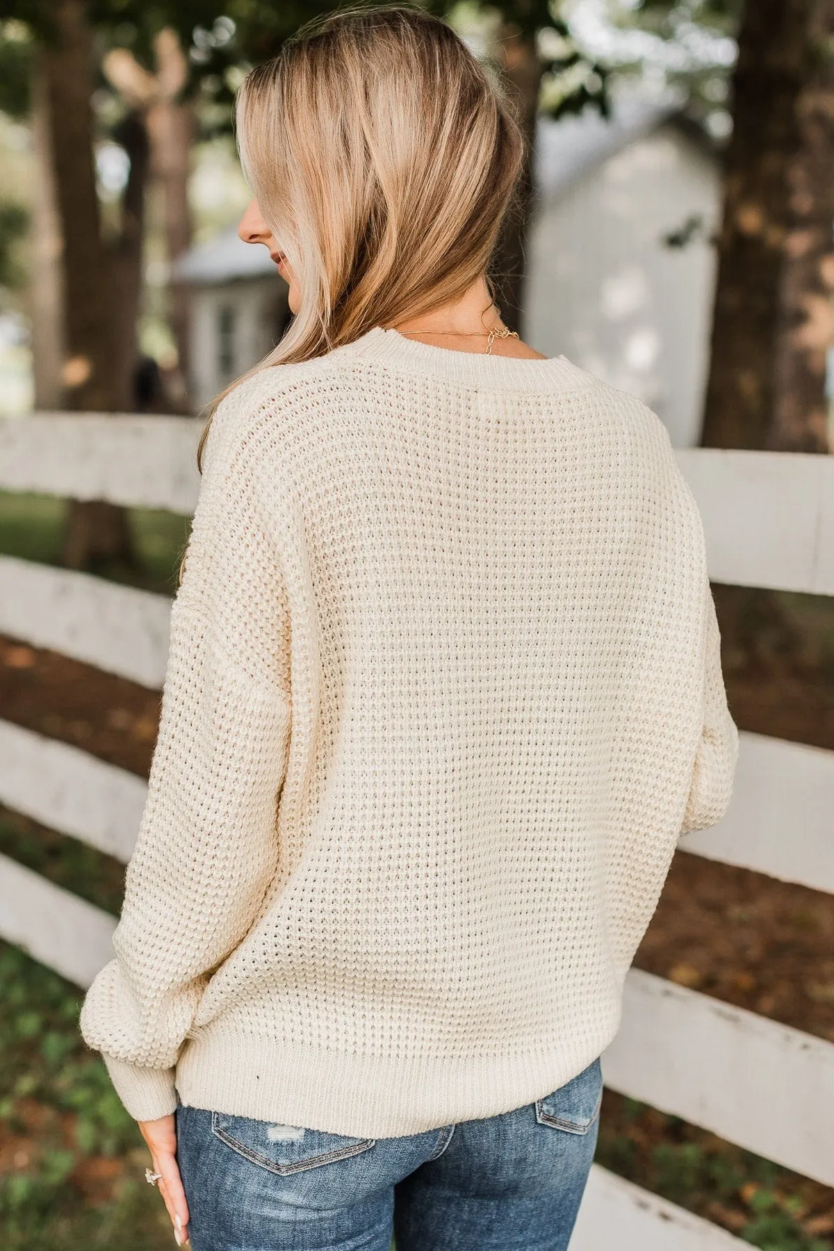 Captivating In Color Knit Sweater- Ivory