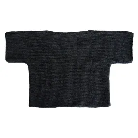 Cataleya Baby Short Sleeved Cashmere Sweater Black