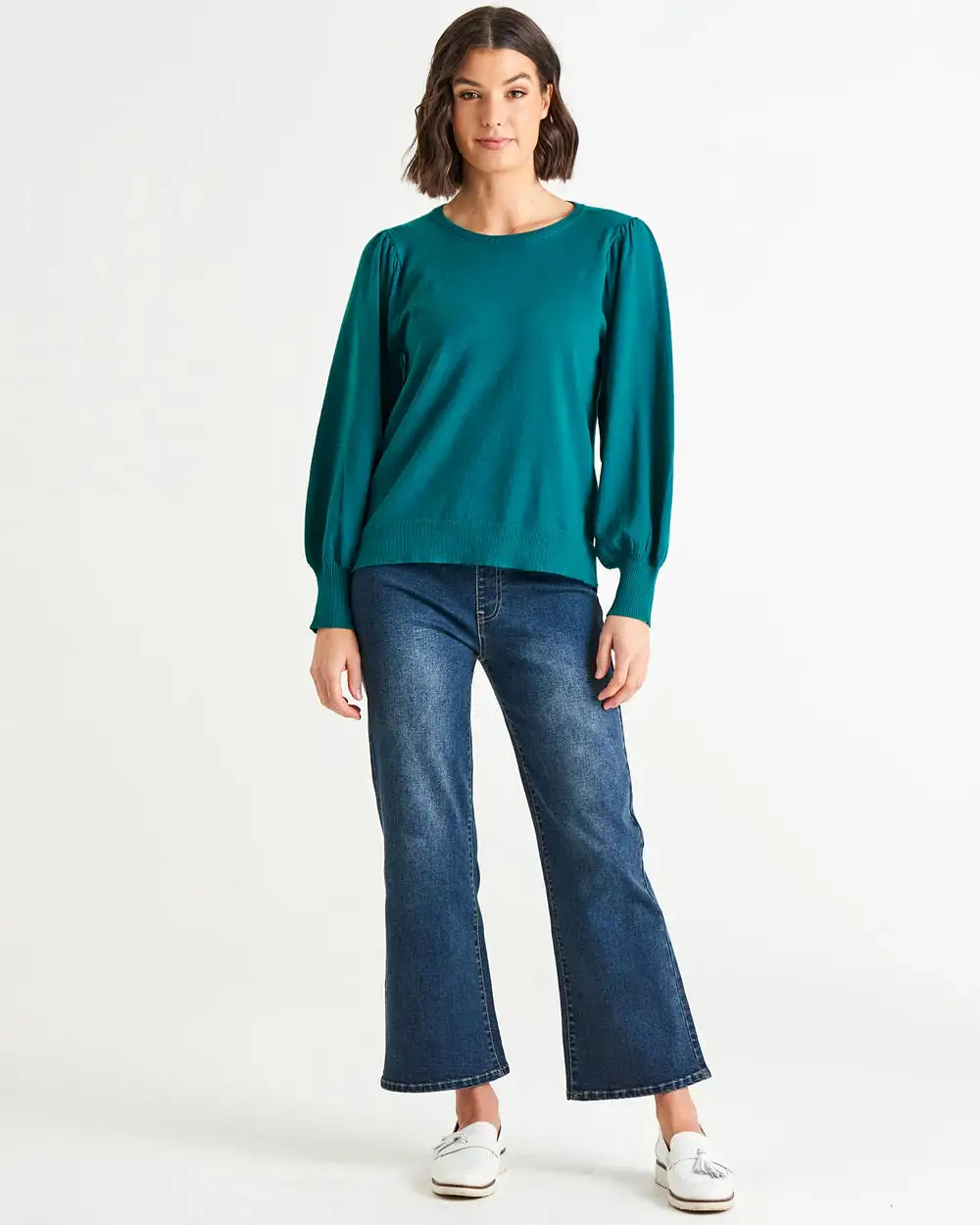 Charlotte Knit Jumper - Classic Teal