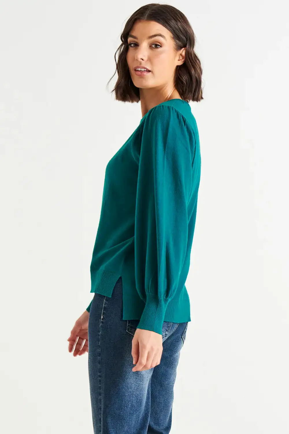 Charlotte Knit Jumper - Classic Teal