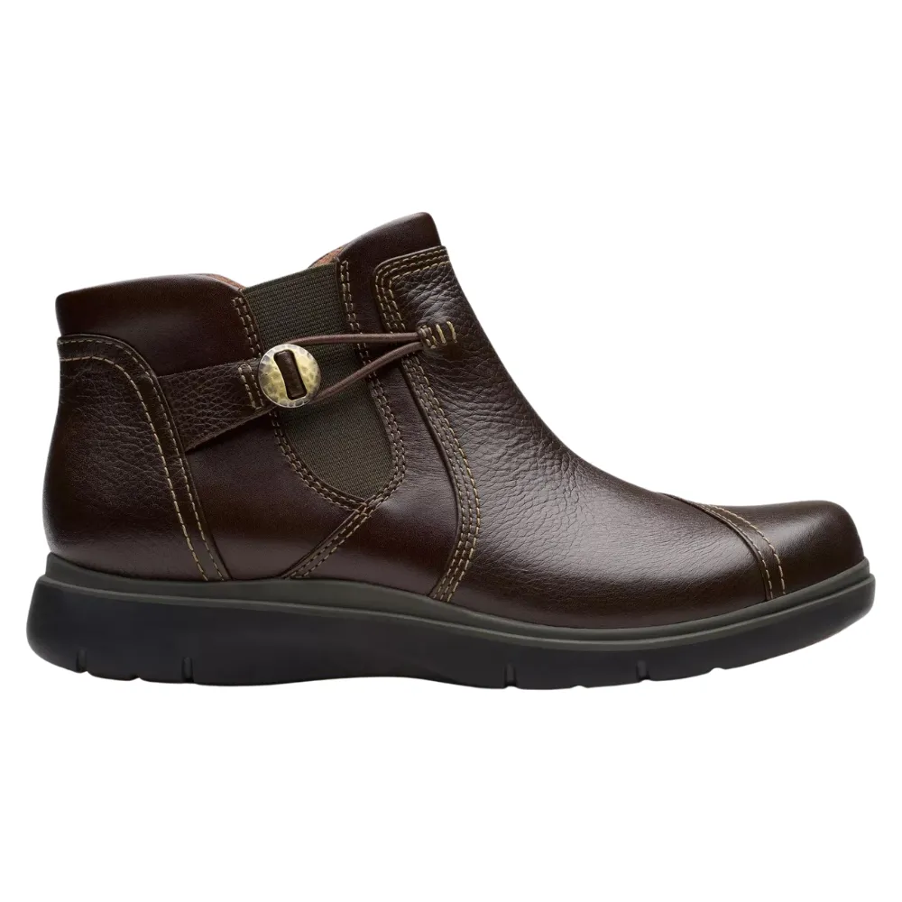 Clarks Certina Joy Dark Brown Leather Boot (Women's)