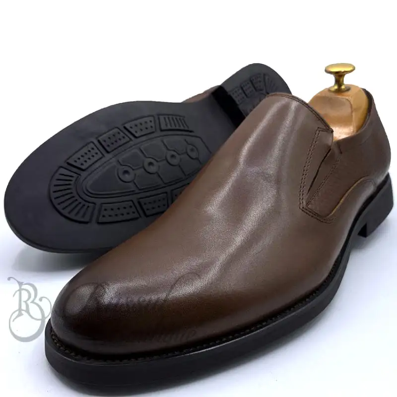 CLK leather monk shoes |Brown