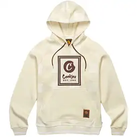 Cookies Park Ave Fleece Pullover Hoodie (Cream) CM233HFC12