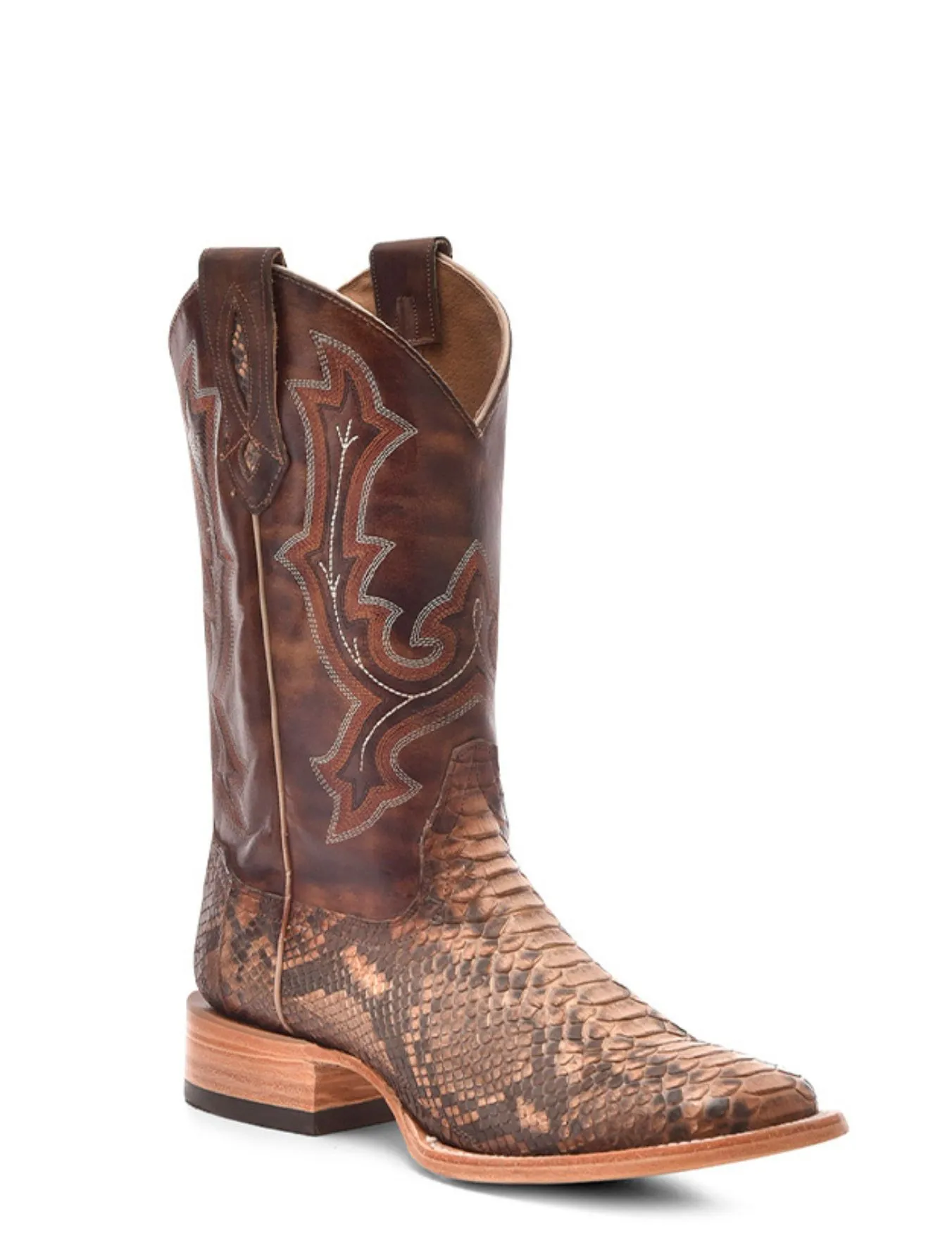 Corral Mens Taupe Python Boots