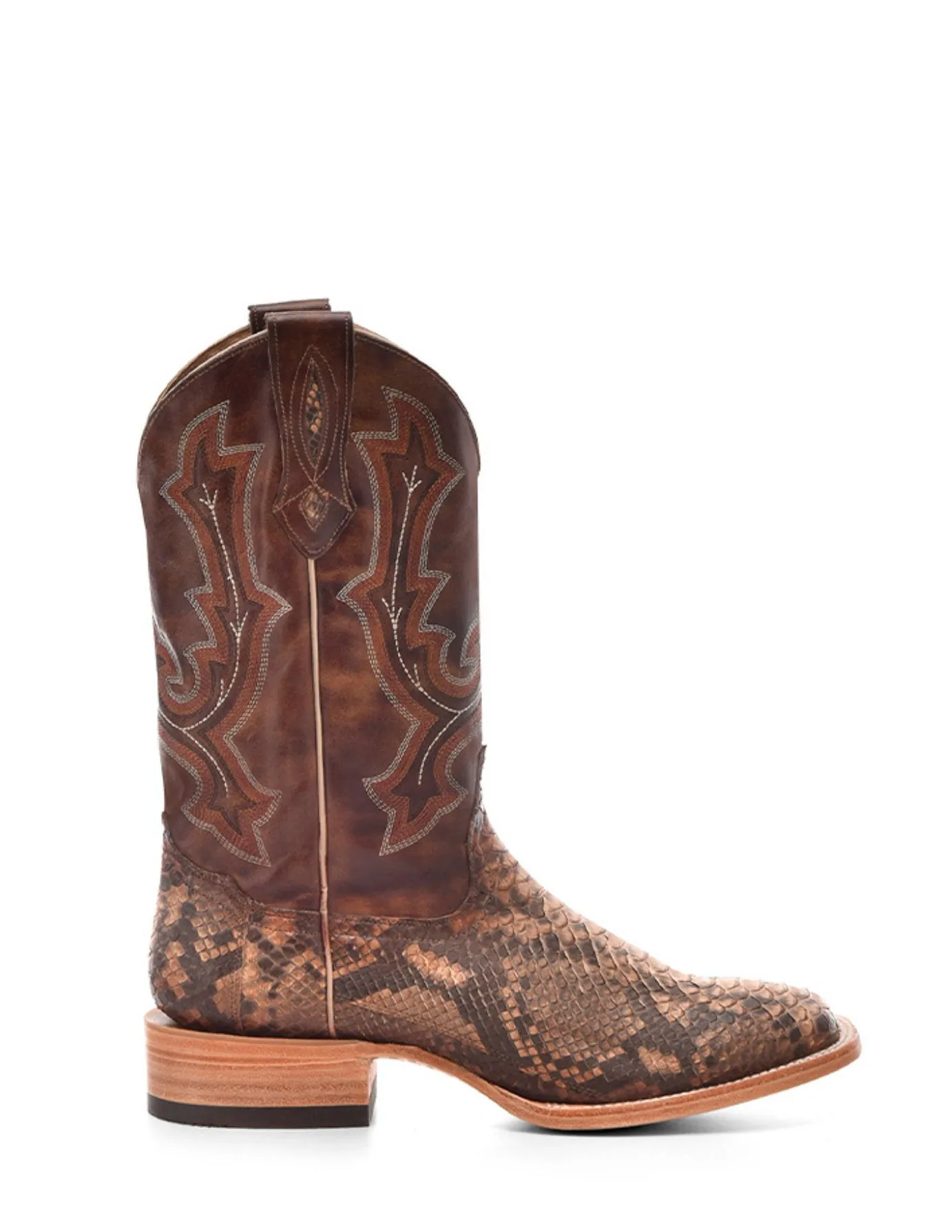 Corral Mens Taupe Python Boots