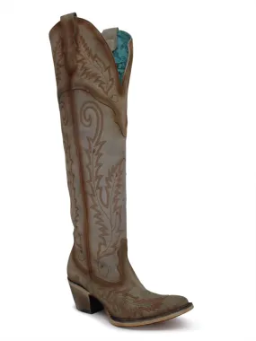 Corral Womens Bone Embroidery Boots