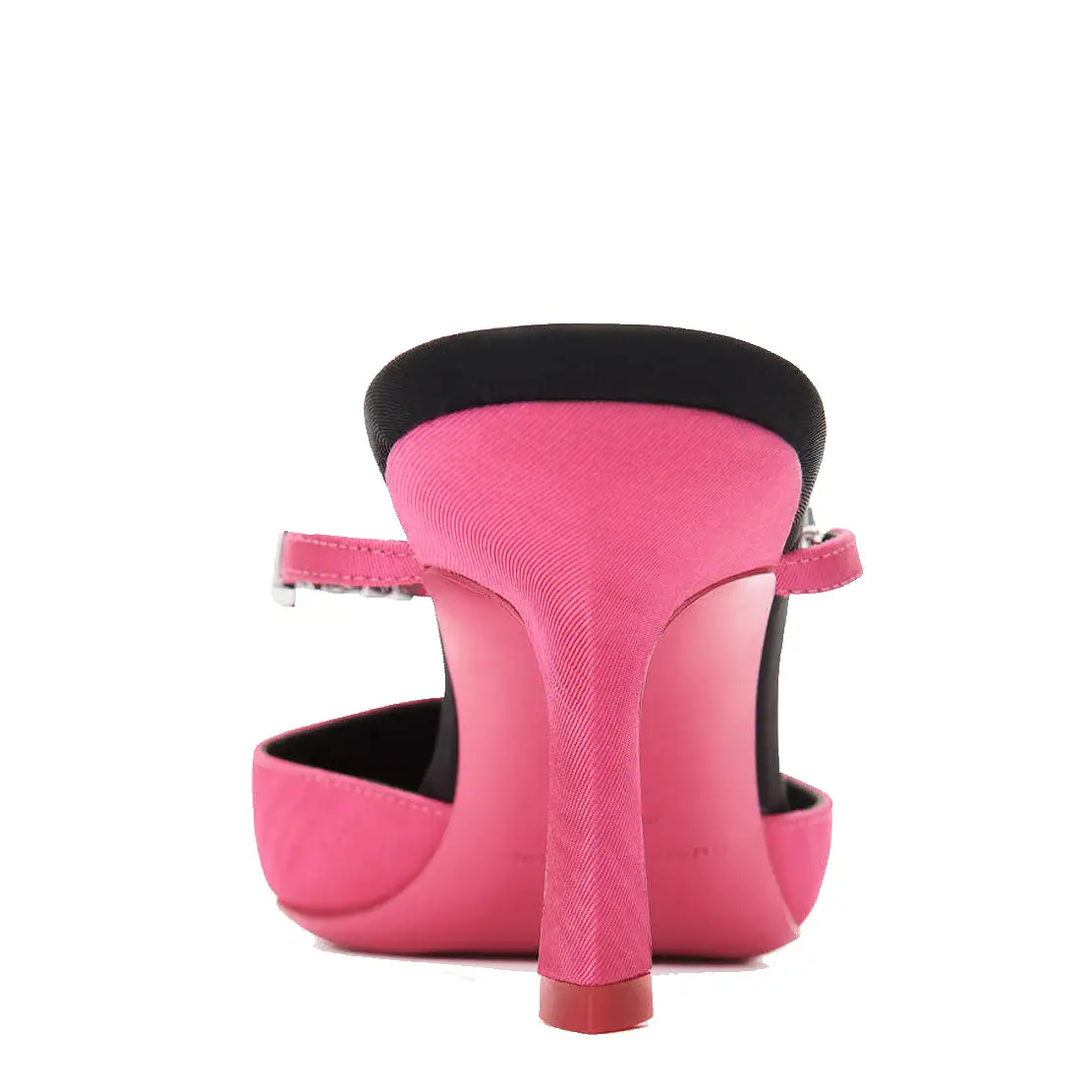 Delphine 65 Logo Strap Mule, Pink