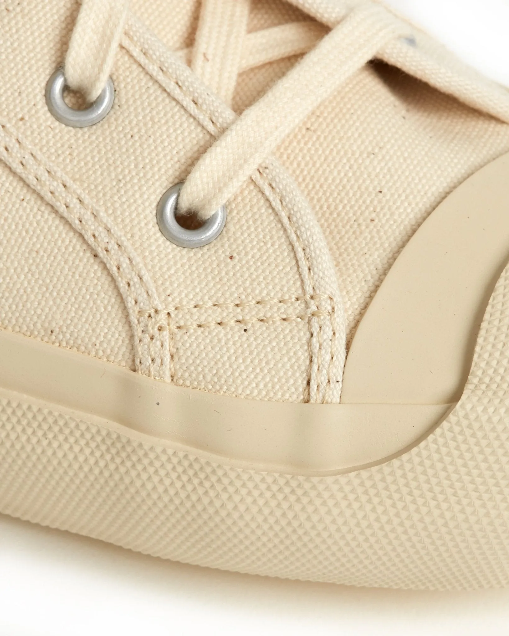 Doek Court Canvas Sneaker: Ecru