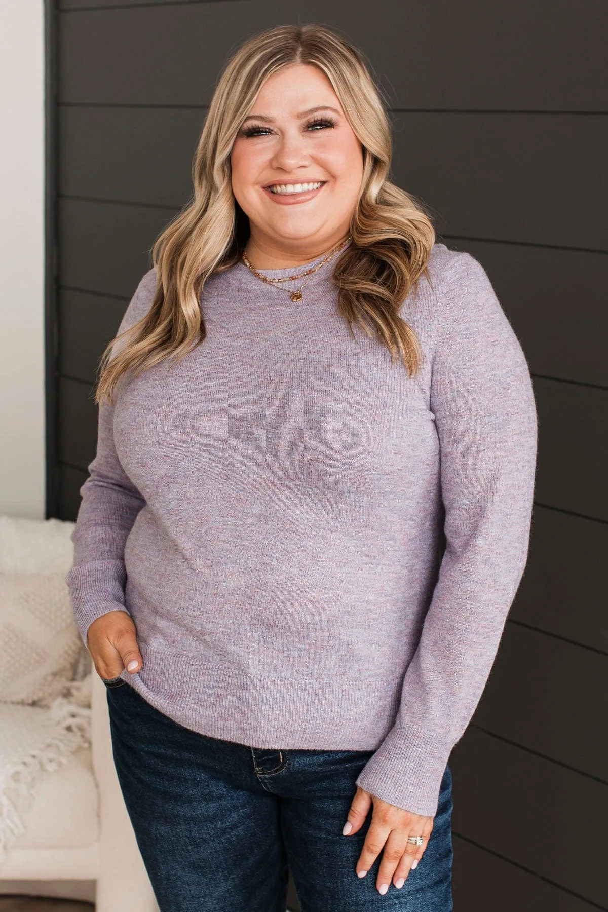 Easy To Remember Lightweight Sweater- Lavender