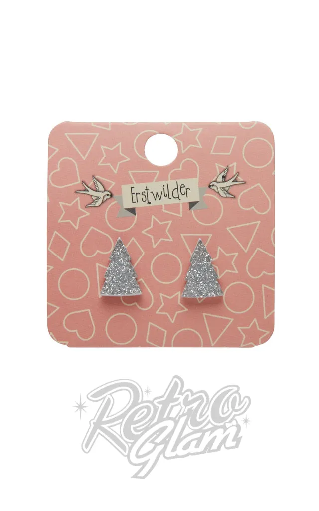 Erstwilder Christmas Essential Earrings - Tree Studs & Drops