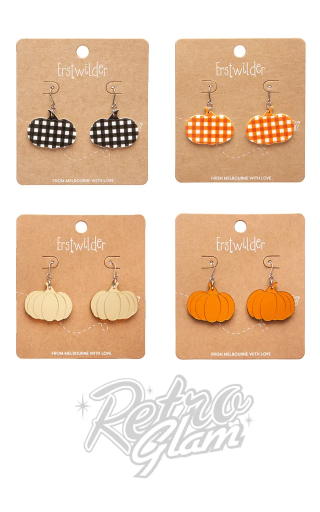 Erstwilder Halloween 2023 Earrings - Pumpkin Drops