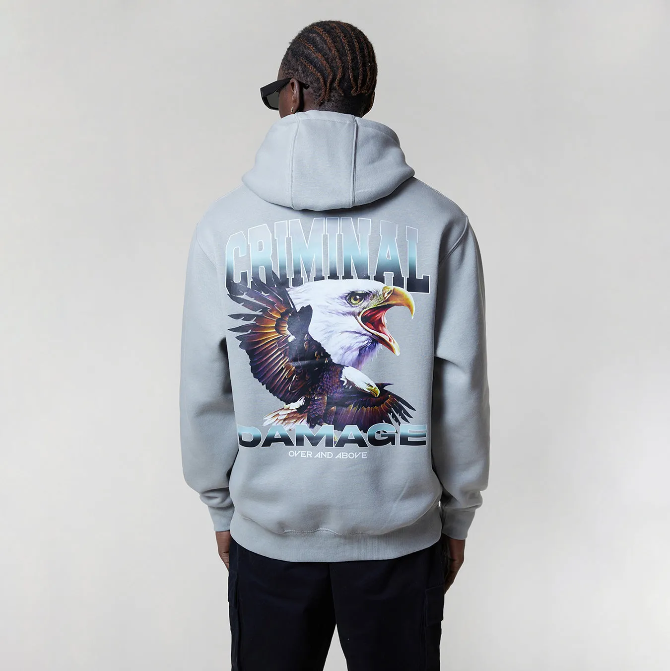 FLASH EAGLE HOOD - GREY