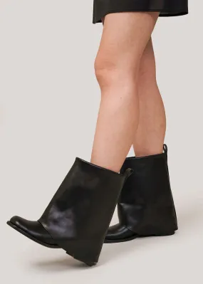 Folded Boots - Black