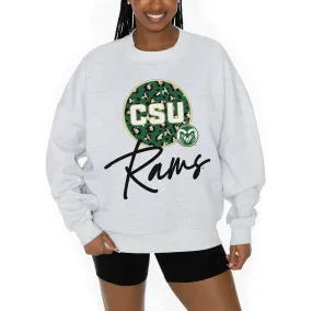 Gameday Couture Colorado State Rams Women's Ash Premium Fleece Pullover Sweatshirt