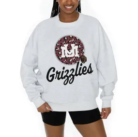 Gameday Couture Montana Grizzlies Women's Ash Premium Fleece Pullover Sweatshirt