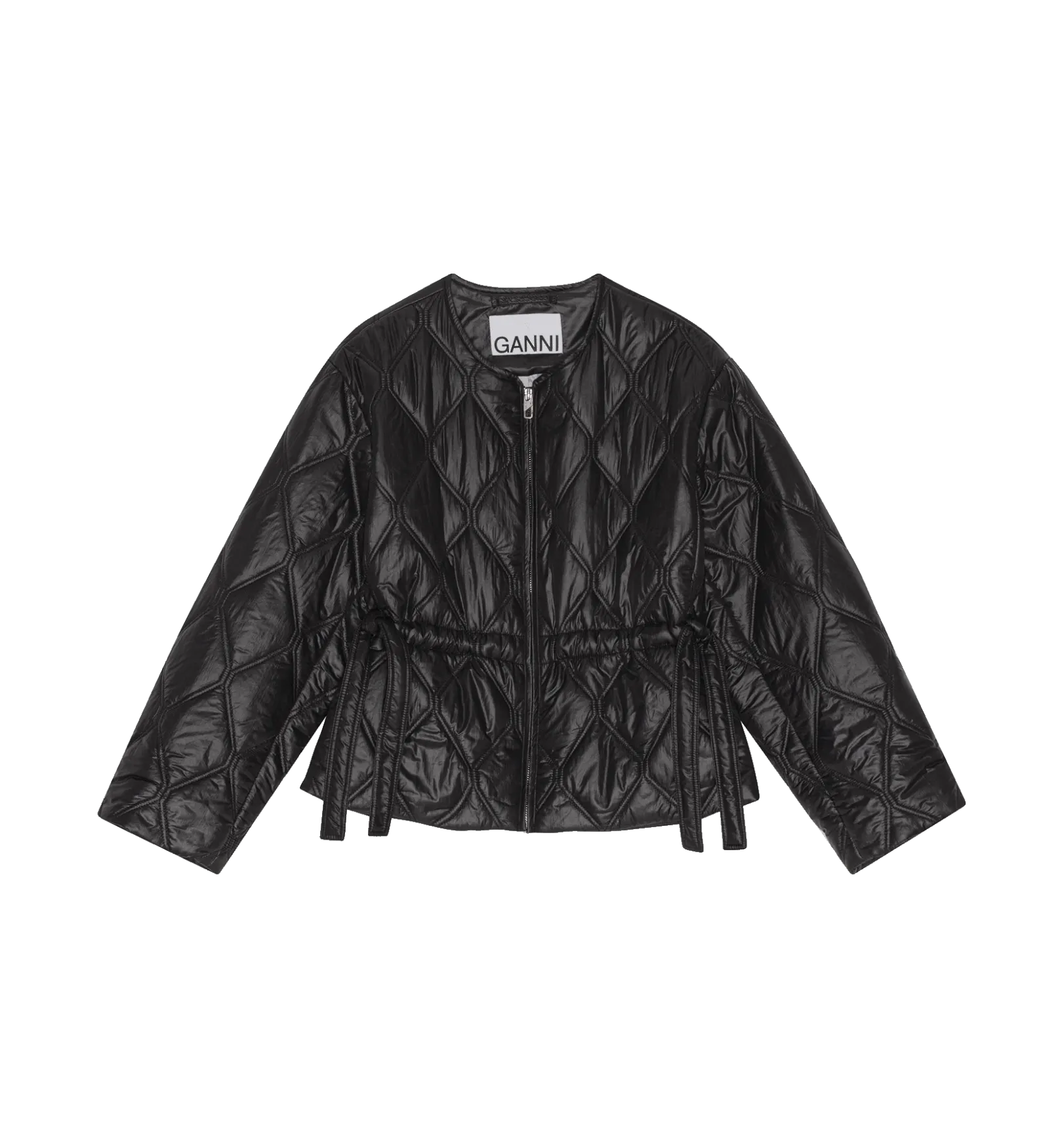 Ganni Shiny Quilt Jacket