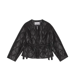 Ganni Shiny Quilt Jacket