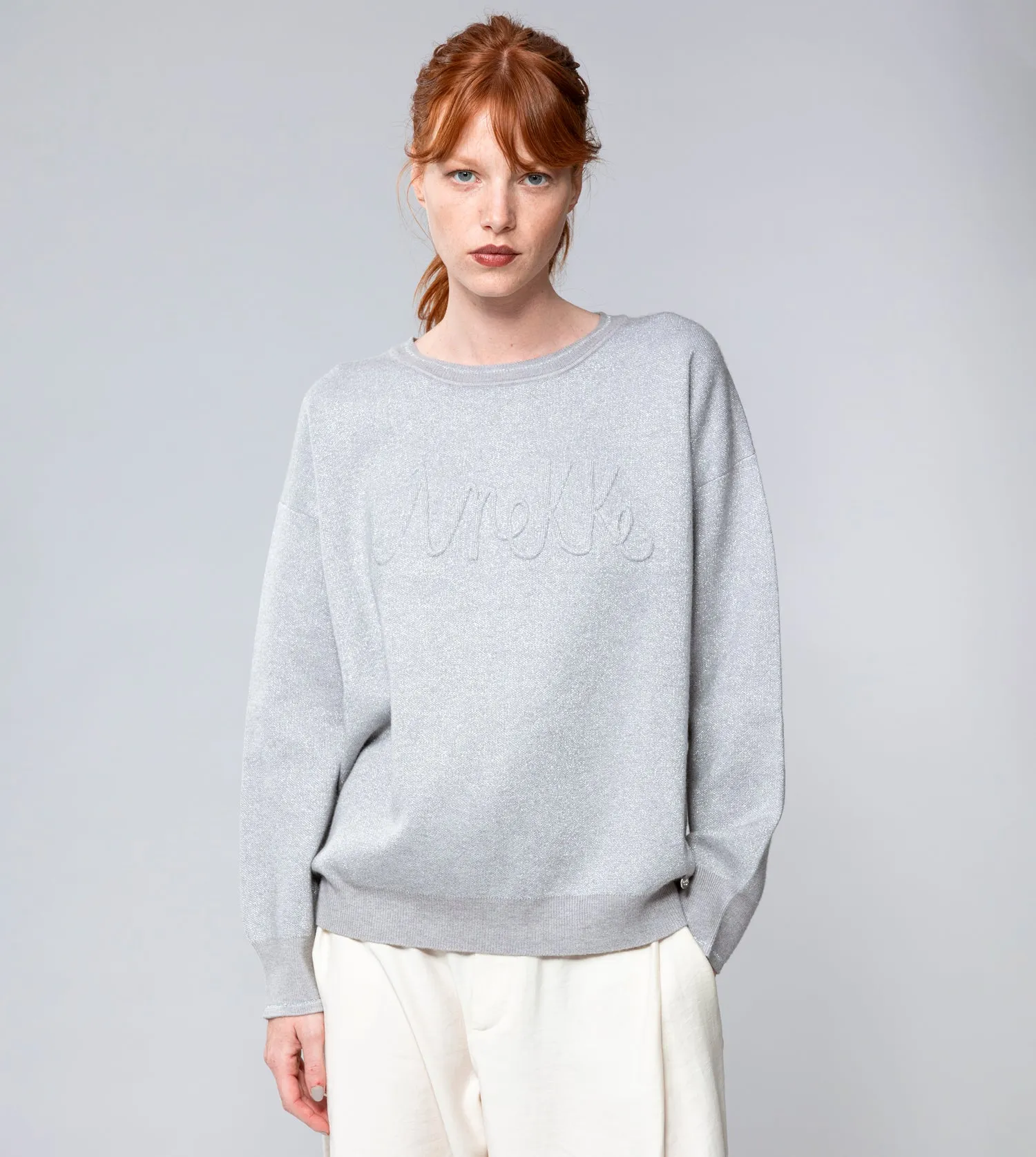 Gray Contemporary Sweater