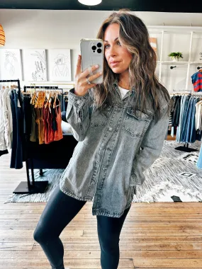 Grey Tencel Layering Jacket