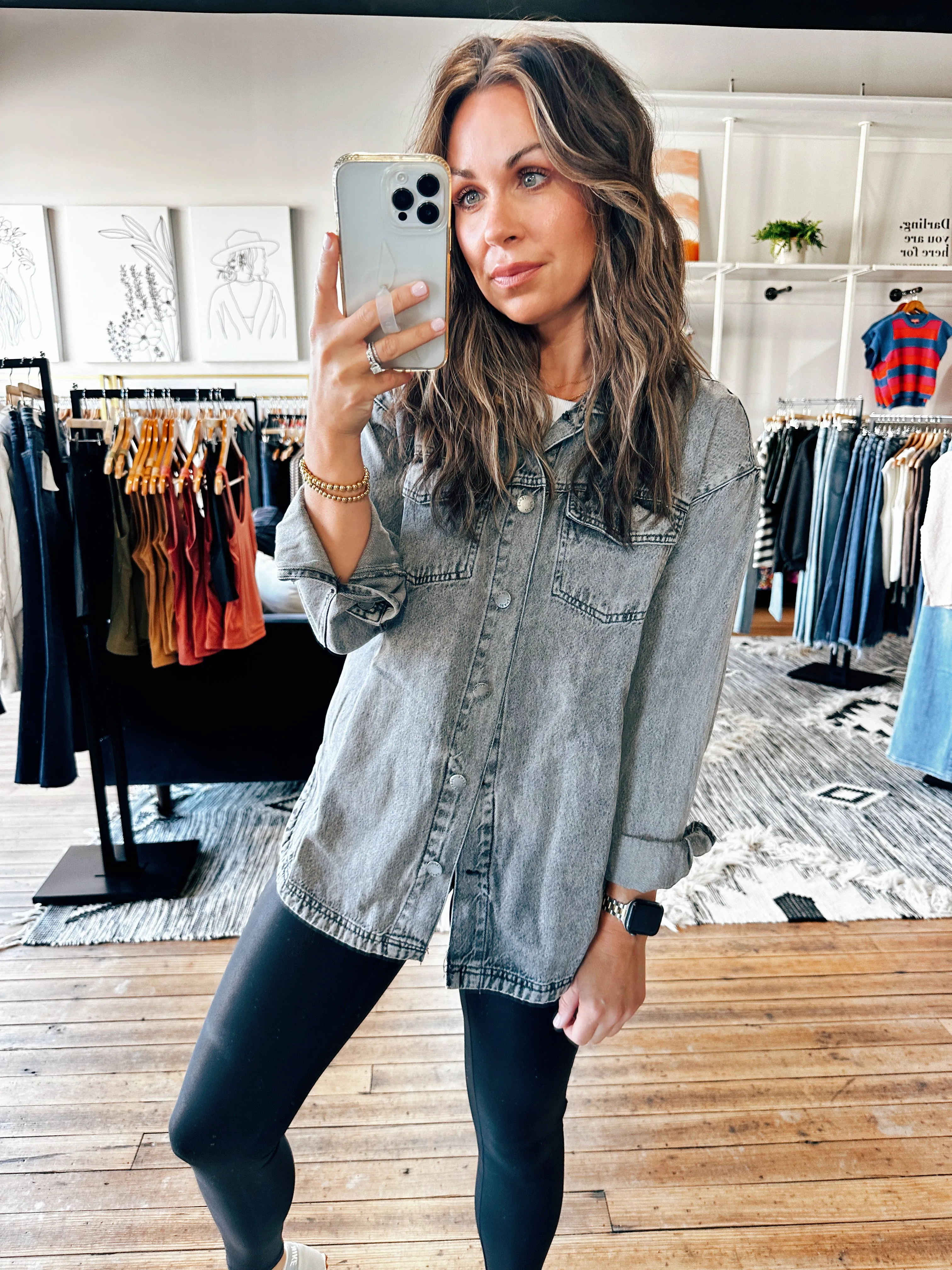 Grey Tencel Layering Jacket