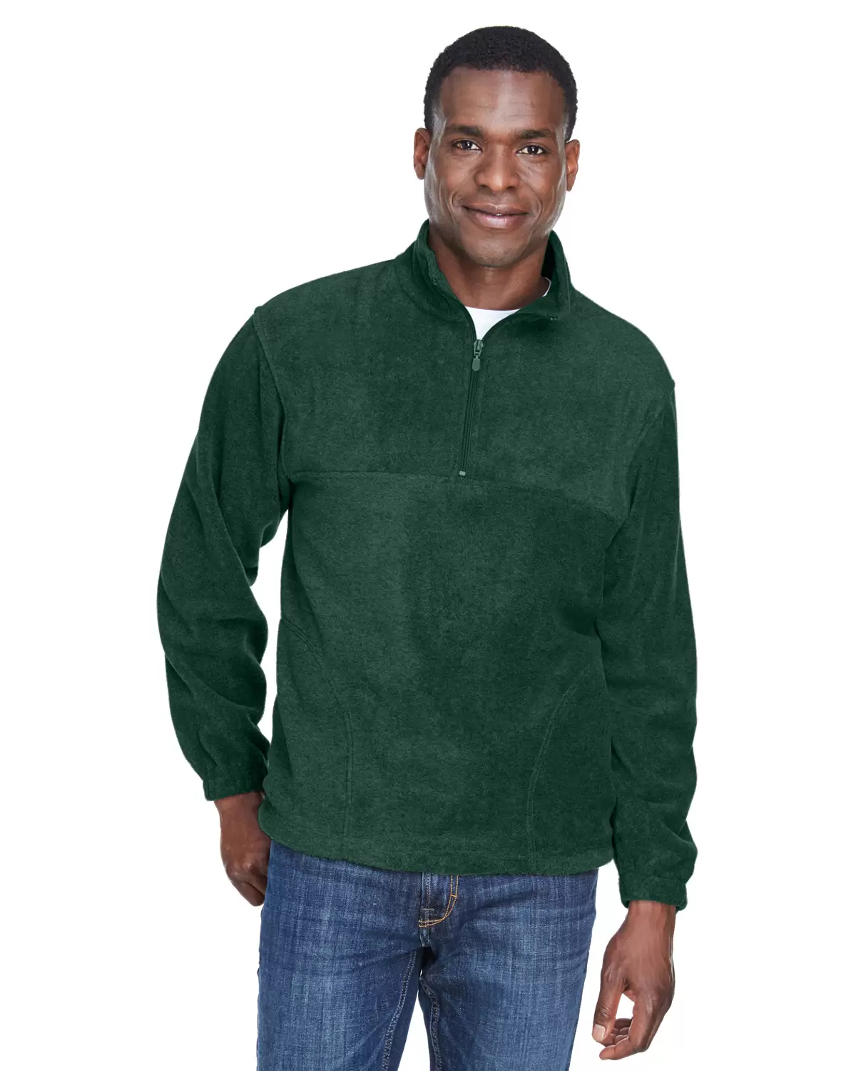 Harriton M980 Adult 8 oz. Quarter-Zip Fleece Pullover SKU: M980