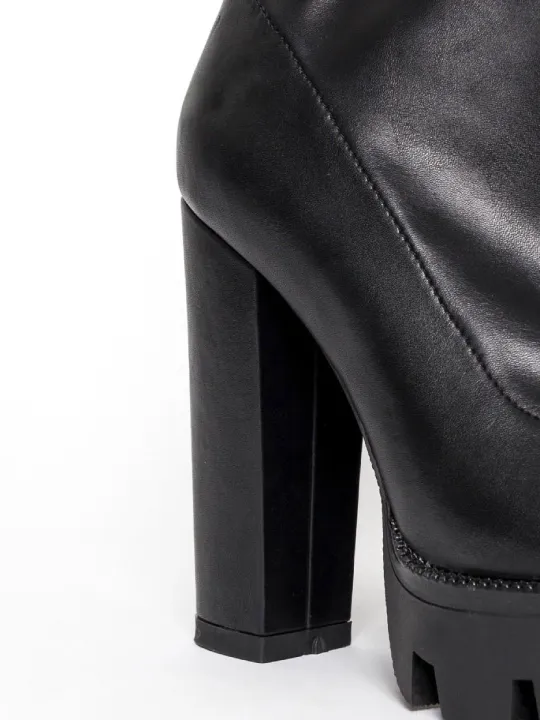 High Platform Chunky High Heeled Over The Knee Boots