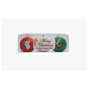 Holiday Golf Ball Christmas Tree Ornament Gift Set