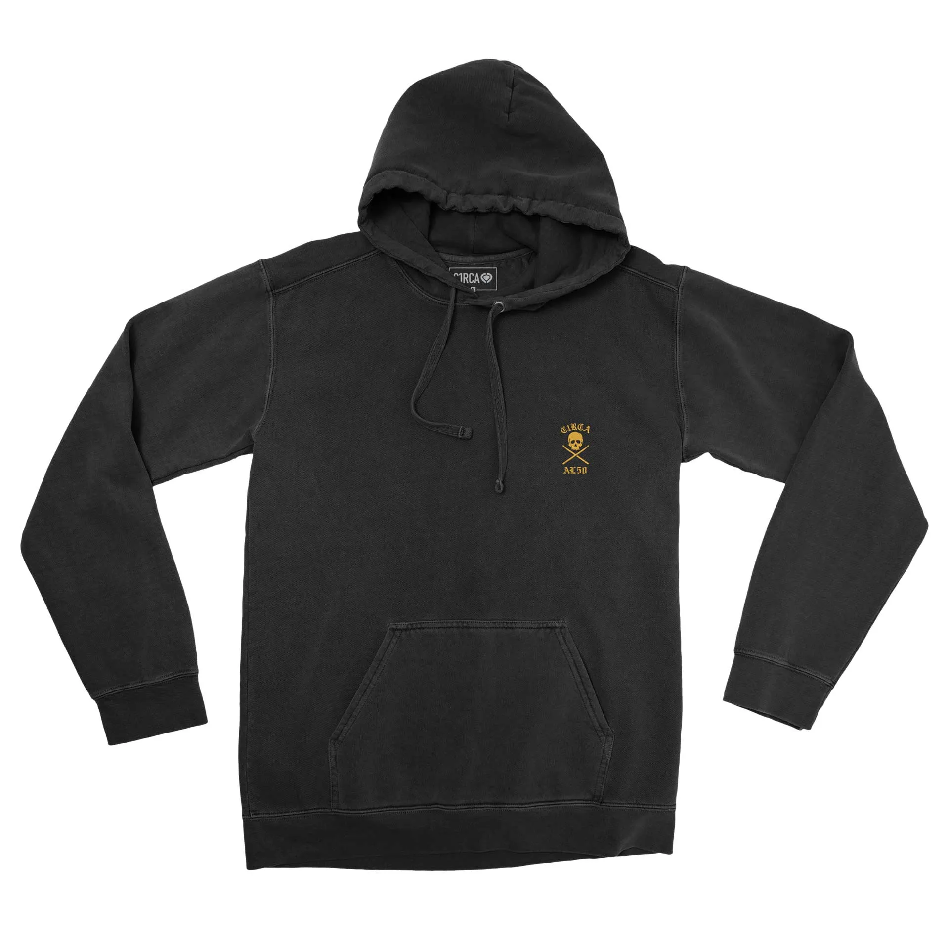 Hoodie AL 50 SKULL - Black/Gold