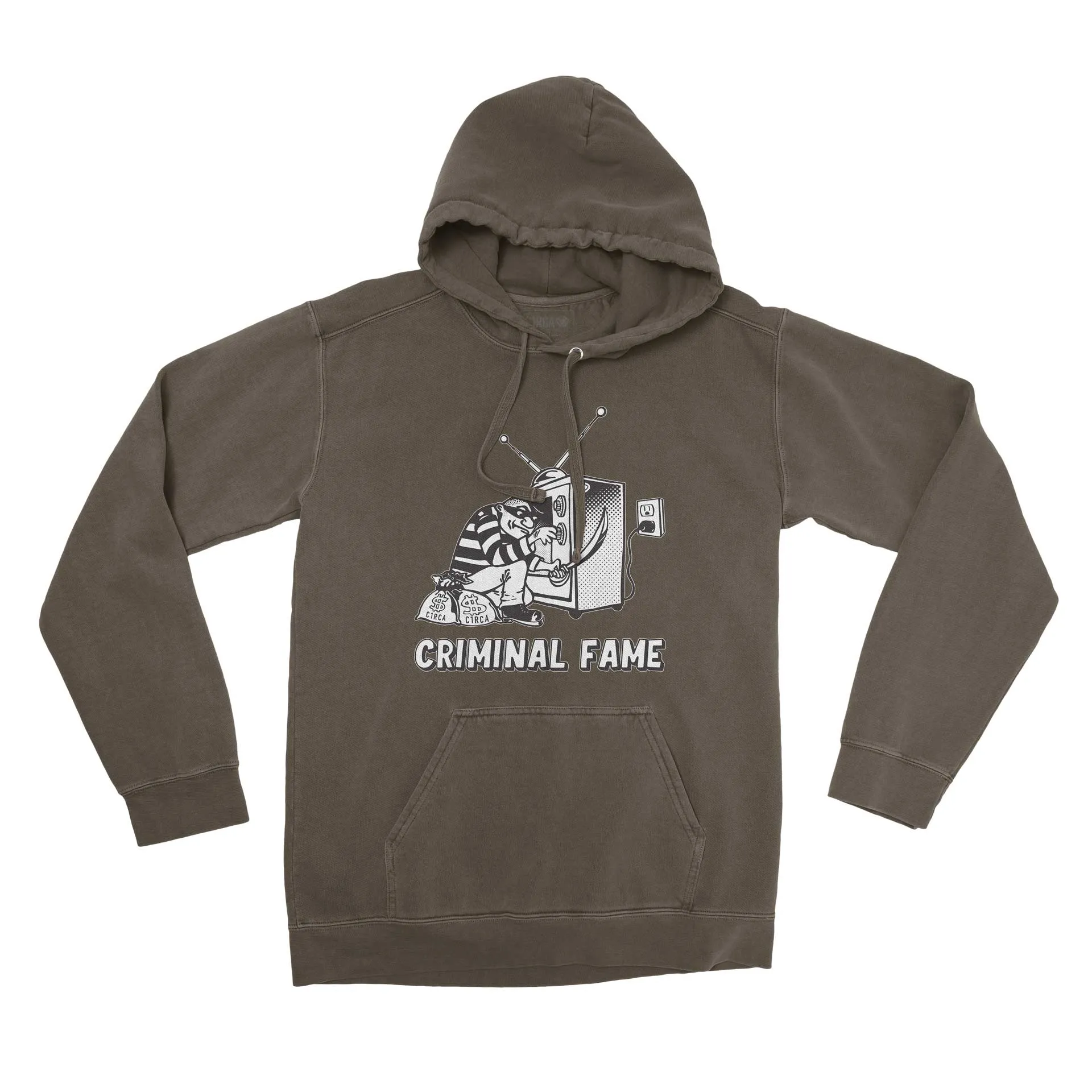 Hoodie CRIMINAL  - Military Green