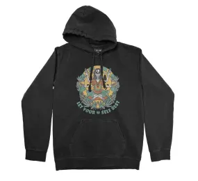 Hoodie LET YOURSELF REST - Black