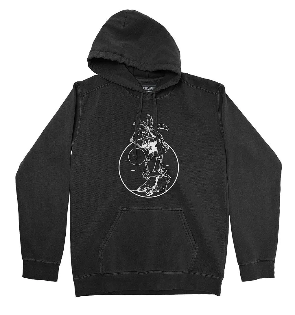 Hoodie SKELETON PALM - Black